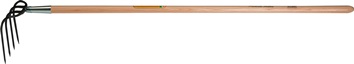 Kartoffelhacke Zinken-L.190 mm,4 Zinken geschmiedet,m.Stiel