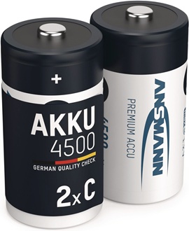 Akkuzelle maxE 1,2 V 4500 mAh R14-C-Baby HR14 2 2St./Blister ANSMANN
