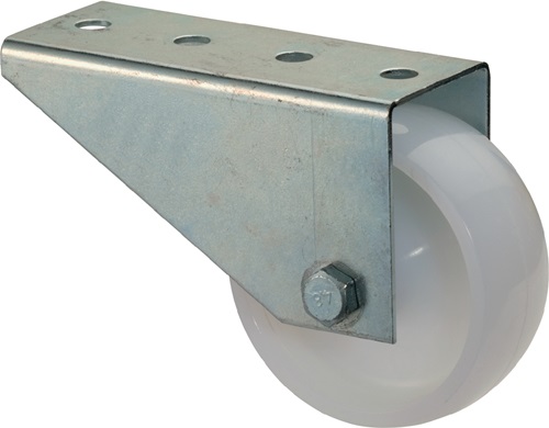 Torbockrolle D.80mm Trgf.50kg m.Platte Ku.BS ROLLEN - 1