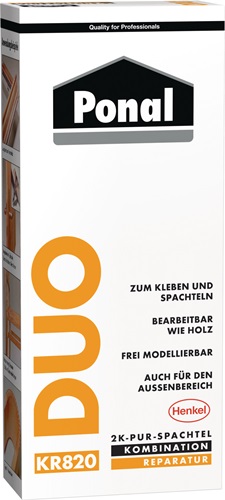 2K PUR-Spachtel Duo DIN EN 204,D4 315g Faltschachtel PONAL - 1