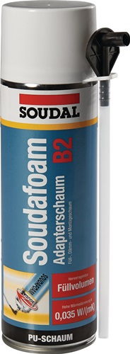 1K-Montageschaum SOUDAFOAM ml B2 champagner m.Einw.-Handsch.Dose SOUDAL - 1