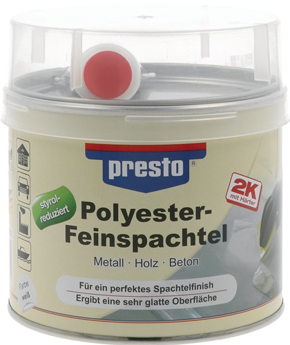 2K-Feinspachtel weiß,Härter rot Dose PRESTO - 1