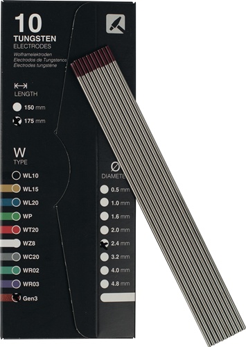 Wolframelektrode L.175mm perlkupfer TIGZONE - 1