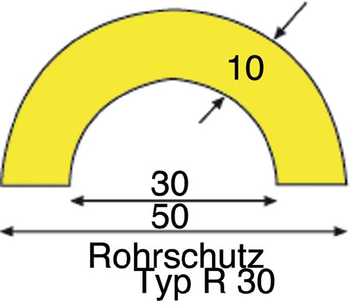 Rohrschutz PUR-Schaum Typ R 30 - 4