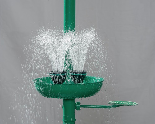 Augendusche ClassicLine m.Auffangbecken Wm.Anschl.3/4 IG Zoll B-SAFETY - 3