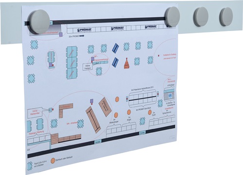 Magnetleiste weiß selbstklebend MAGNETOPLAN - 3