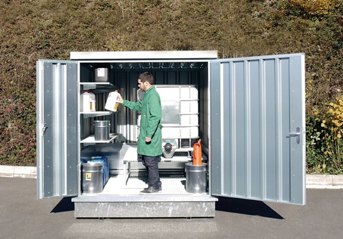 Lagercontainer B3050xT2170xH2310mm mont.f.passive Lagerung verz.Vol.1030l SÄBU - 1
