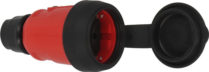 Kupplung Professional 16A 250V IP44 PA rot gerader Stecker BRENNENSTUHL