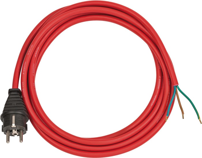 Anschlusskabel H05RR-F 3G1,5 Kabel-L.3m Gummi rot Brennenstuhl - 1