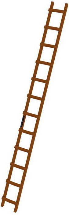 Dachdeckerleiter HO Sprossen 12 Leiterlänge 3360mm äußere B.350mm MUNK - 1