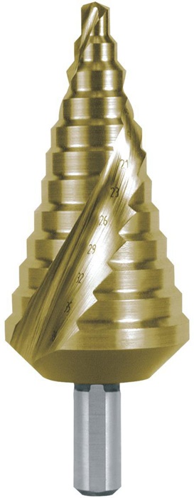 Foret étagé  Plage de perçage 6-38 mm - RUKO