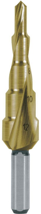 Foret étagé  Plage de perçage 4-12 mm - RUKO