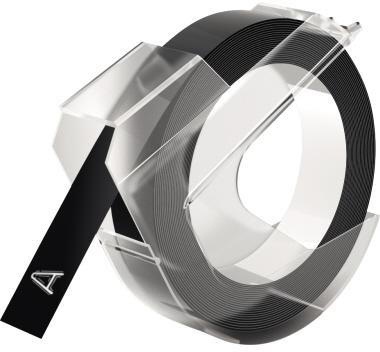 DYMO Pr&auml;geband 520109 9mmx3m sk Kunststoff gl&auml;nzend schwarz