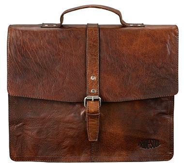 Pride & Soul Aktentasche Jayden 47183 8x37x30cm Leder braun - 1