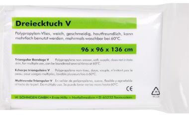 S&Ouml;HNGEN Dreiecktuch V 1010004 wei&szlig; - 1