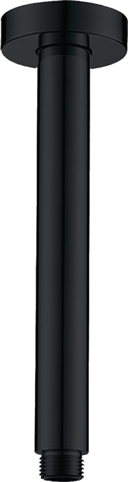 delphis midnight Brausearm rund, 12,5cm schwarz matt