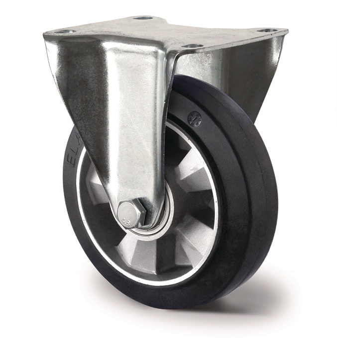 Roulette fixe de charge lourde TECWERK ø roue 125 mm capacité de charge 300 kg