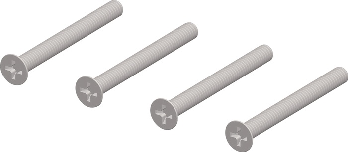 Jeu de fixation TECWERK 47-56 mm 4xM4 x 60 mm