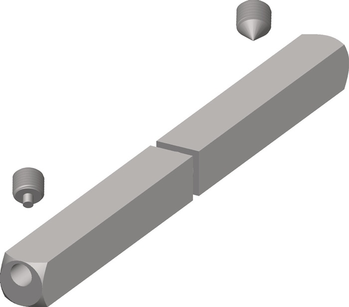 Bâton anti-panique TECWERK forme carrée 9 mm