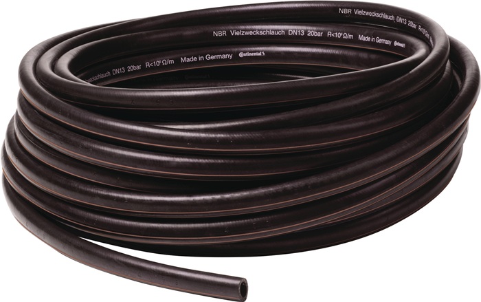 Tuyau multiusage NBR TECWERK D. intérieur 13 mm