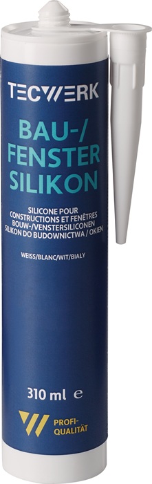 Silicone de construction/ pour fenêtre TECWERK blanc