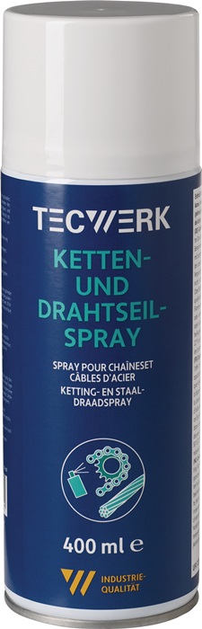 Spray pour chaînes/câbles métalliques TECWERK jaunâtre