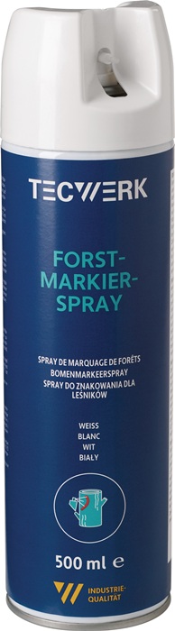 Spray de peinture pour forestiers TECWERK blanc