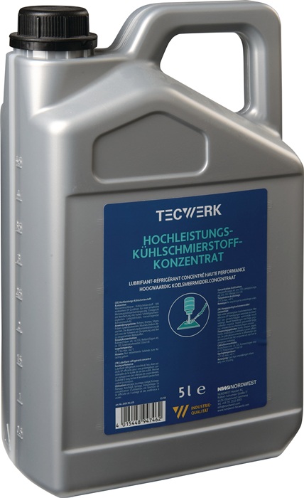 Lubrifiant réfrigérant à haute perform. TECWERK miscible avec l’eau