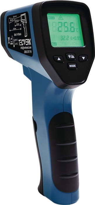 Thermomètre à infrarouge TECWERK De -50 à env. 750 °C