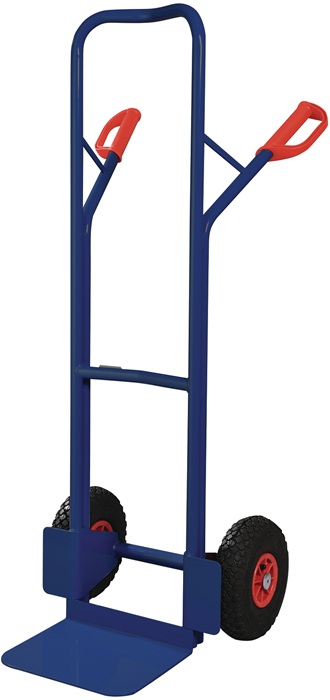 Diable en tubes d’acier TECWERK H. 1300 mm pelle-L250xl320 mm