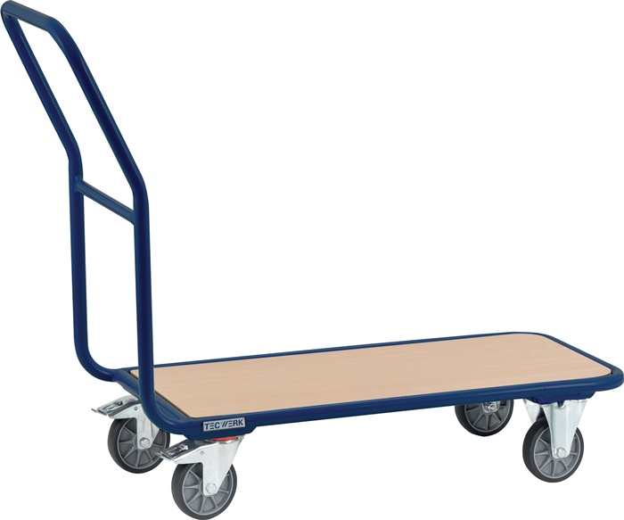 Chariot à plate-forme TECWERK surface charg. L850xl450 mm tube d'acier