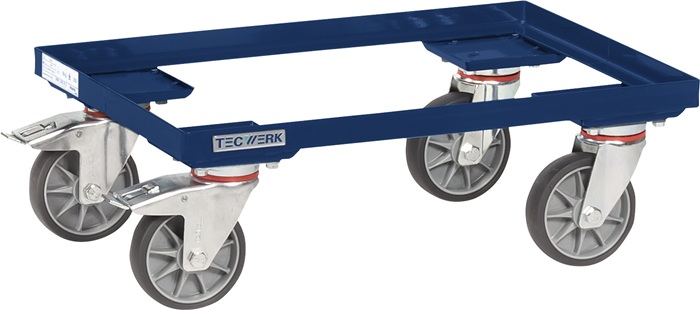 Chariot à caisse TECWERK capacité de charge 250 kg pneus en TPE