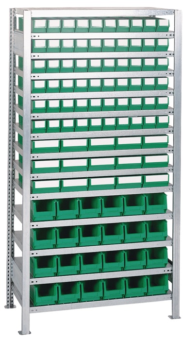 Étagère à emboîter TECWERK H2000xl1000xP400 mm étagère de base