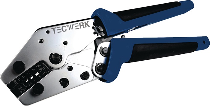 Pince à sertir pour embouts de câble TECWERK longueur totale 205 mm