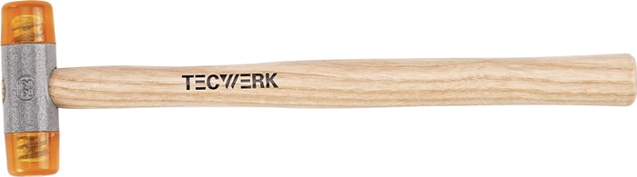 Marteau en plastique TECWERK D. de la tête 22 mm L. de la tête 78 mm