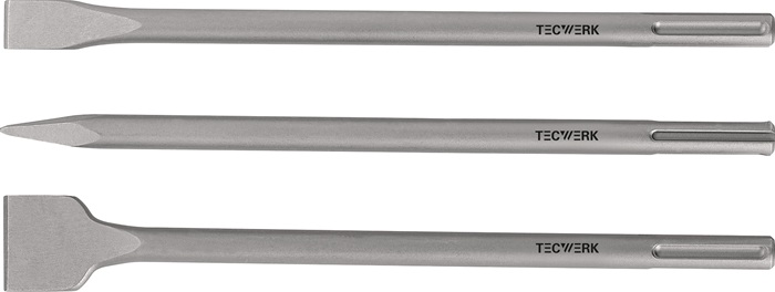 Jeu d'outils à enficher TECWERK SDS-max 3 pièces