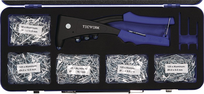 Assortiment de rivets POP TECWERK 601 pièces