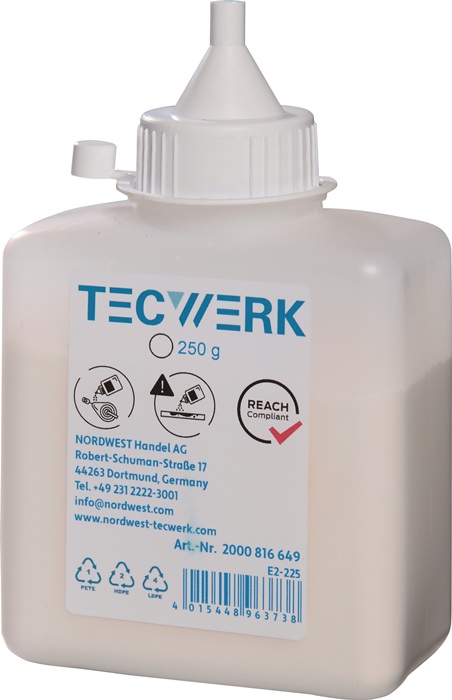 Craie pour fil à tracer TECWERK 250 g blanc