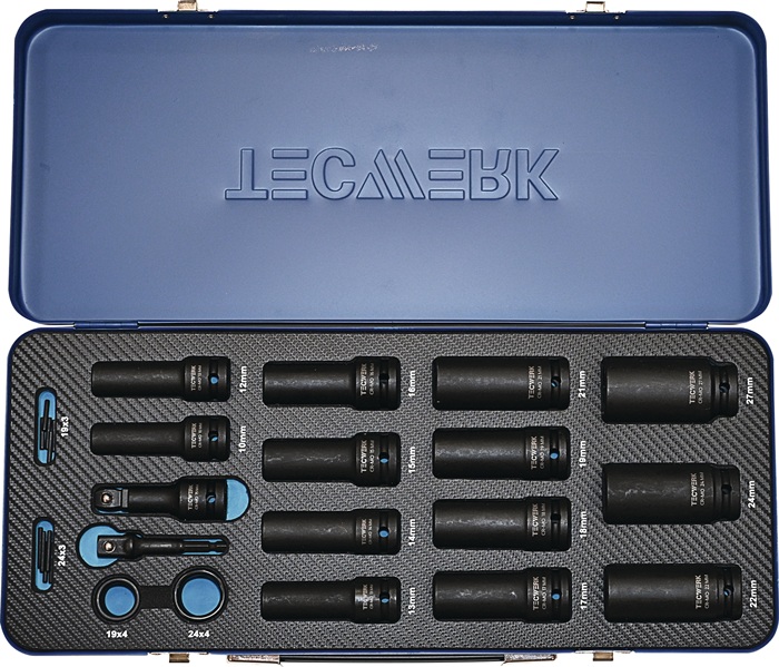 Jeu de douilles Kraft TECWERK 35 pièces 1/2 po.