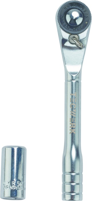 Cliquet réversible à douilles/ levier TECWERK 1/4 po. 72 dents