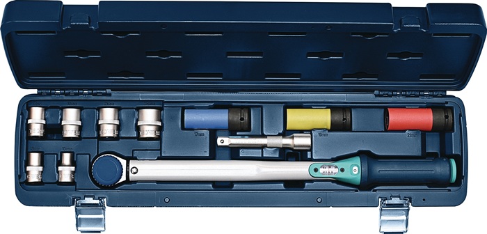 Jeu de clés dynamométriques TECWERK 12 pièces 40 - 200 Nm 1/2 po.
