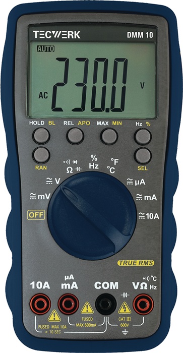 Multimètre TECWERK 0-600 V AC/DC
