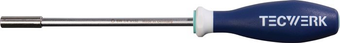 Tournevis porte embouts TECWERK 1/4 po. avec aimant