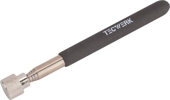 Doigt magnétique télescopique TECWERK L. totale 635 mm D. tête aimantée 12mm