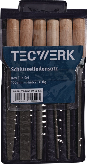 Jeu de limes clé TECWERK longueur 100 mm