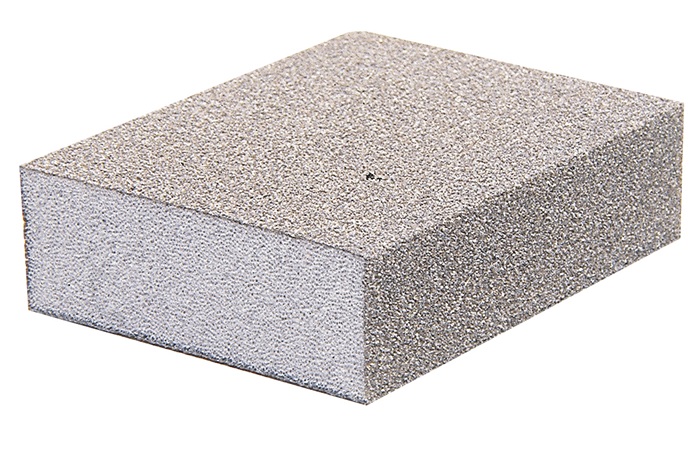 Éponge abrasive TECWERK L98xl69 mm granul. 60