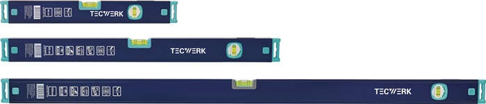 Jeu de niveaux à bulles TECWERK 3 pcs.