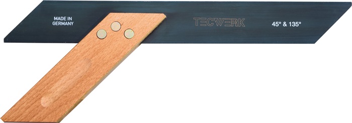 Équerre à onglet de précision TECWERK longueur du poteau 300 mm