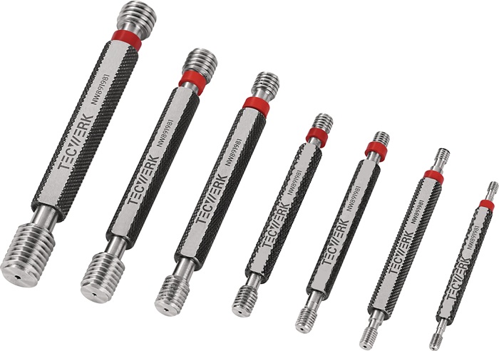 Jeu de tampons filetés doubles TECWERK 1 pc. de chaque M3, M4, M5,M6,M8,M10,M12
