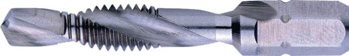 Taraud combiné TECWERK HSSG 1/4 po. 6 pans M10x8,5 mm